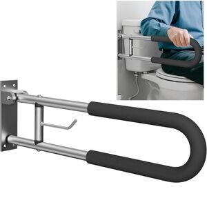 Toilet Safety Grab Bar Wall Mounted Handicap Rail Elderly, Disabled Bathroom